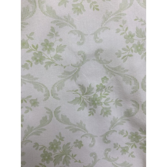 Vtg 90s Nightgown 100% Cotton Floral Green Prairie Cottage Farmhouse 1X Plus Sz - Picture 8 of 12